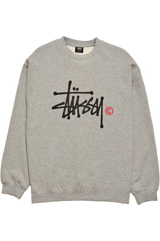 Stussy Mens Graffiti Crew Sweaters White - AQIXS2843